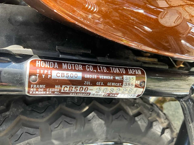 1976 honda cb500 four k2 - afbeelding 18 van  33