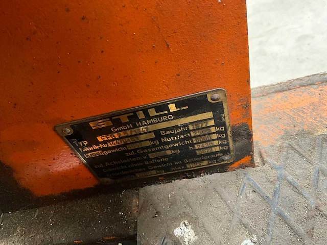 1977 still vorkheftruck 2500kg - afbeelding 20 van  27