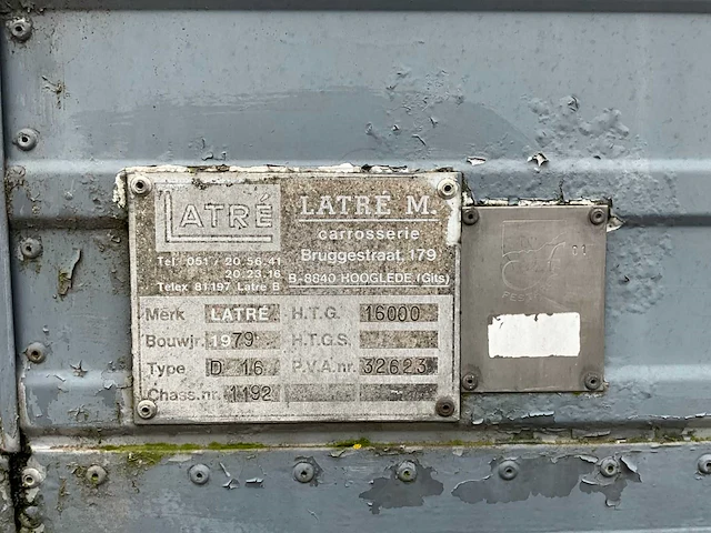 1979 latre oplegger met volledig keuken inbouw - afbeelding 90 van  90