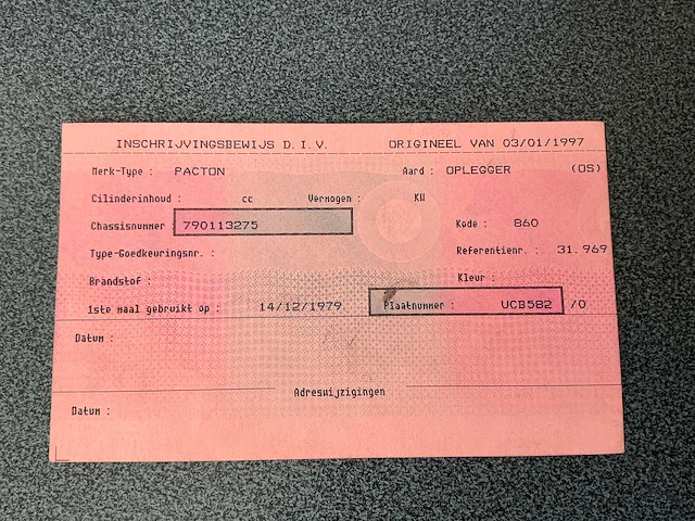 1979 pacton 2530 d oplegger - afbeelding 17 van  22