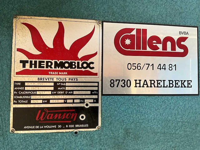 1979 thermobloc mtp350 industriële verwarmingsinstallatie - afbeelding 5 van  13