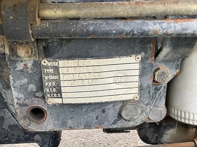 1980 deutz dx85 vierwielaangedreven landbouwtractor - afbeelding 7 van  23