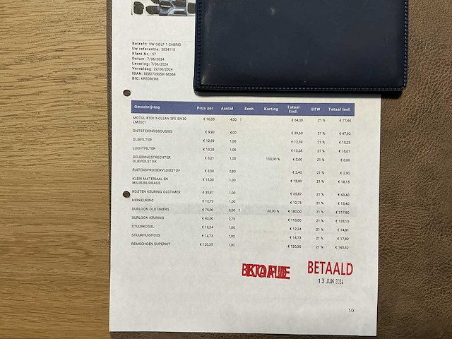 1980 volkswagen golf 1 cabrio met waardeverslag! - afbeelding 36 van  45