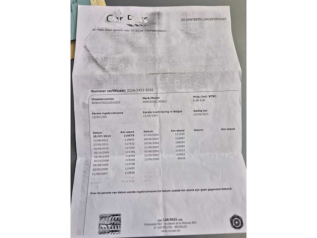 1981 mercedes benz slc 280 oldtimer - 122.000km - afbeelding 24 van  37