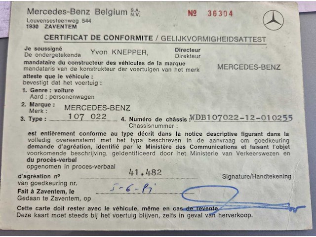 1981 mercedes benz slc 280 oldtimer - 122.000km - afbeelding 25 van  37