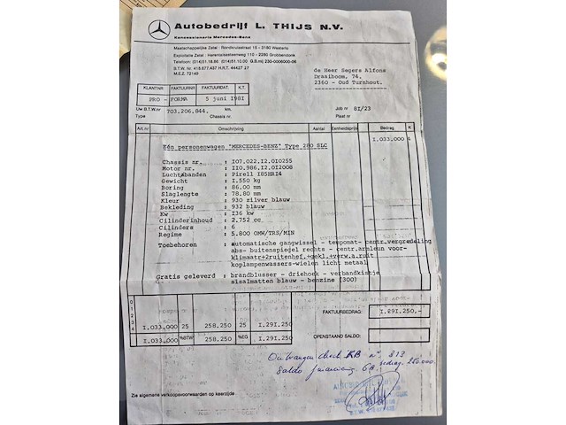 1981 mercedes benz slc 280 oldtimer - 122.000km - afbeelding 28 van  37