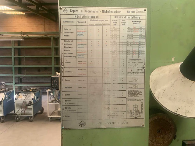 1982 trumpf cn 902 (8260) pons- nibbel en knipmachine - afbeelding 4 van  13