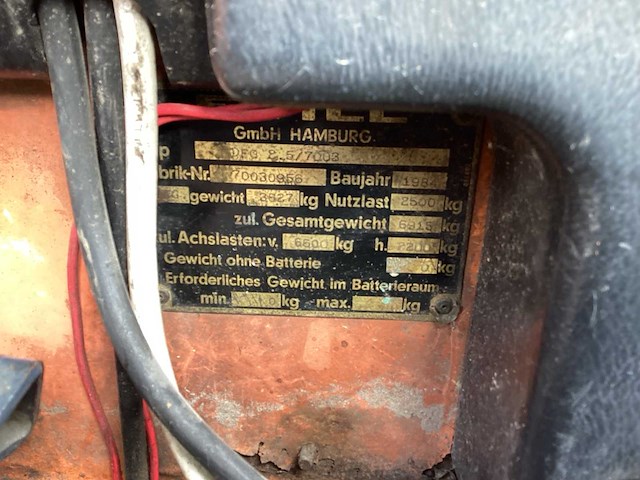1984 still dfg 2,5 vorkheftruck - afbeelding 2 van  11
