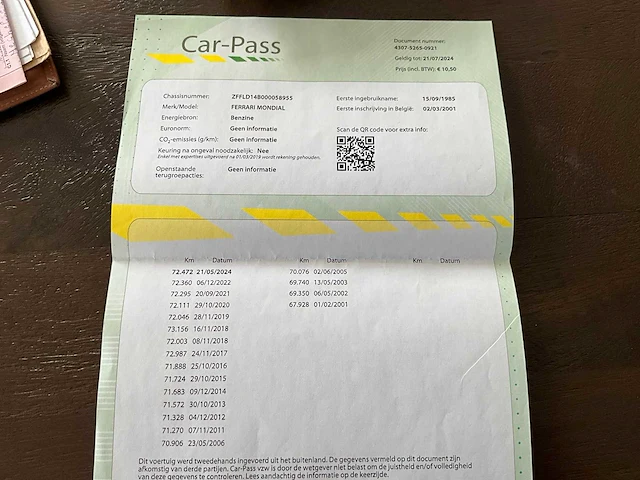 1985 ferrari mondial quattrovalvole v8 - afbeelding 83 van  86