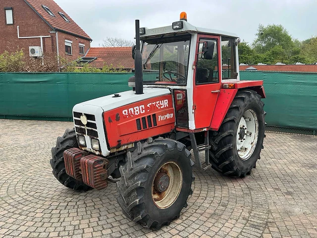 1985 steyr 8080a turbo vierwielaangedreven landbouwtractor - afbeelding 1 van  29
