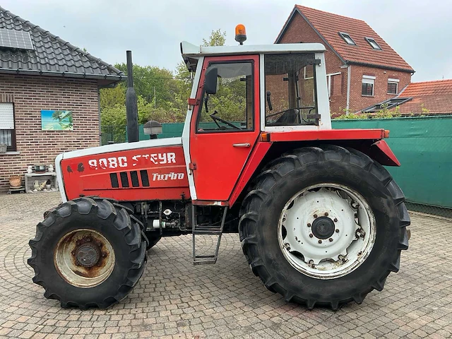 1985 steyr 8080a turbo vierwielaangedreven landbouwtractor - afbeelding 12 van  29