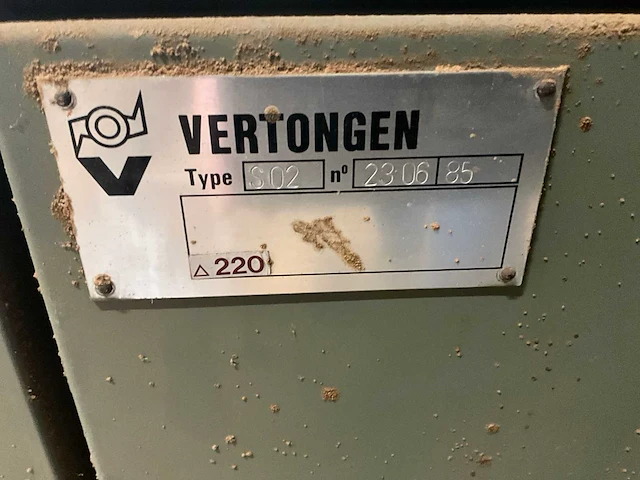 1985 vertongen s-320 breedbandschuurmachine - afbeelding 5 van  10