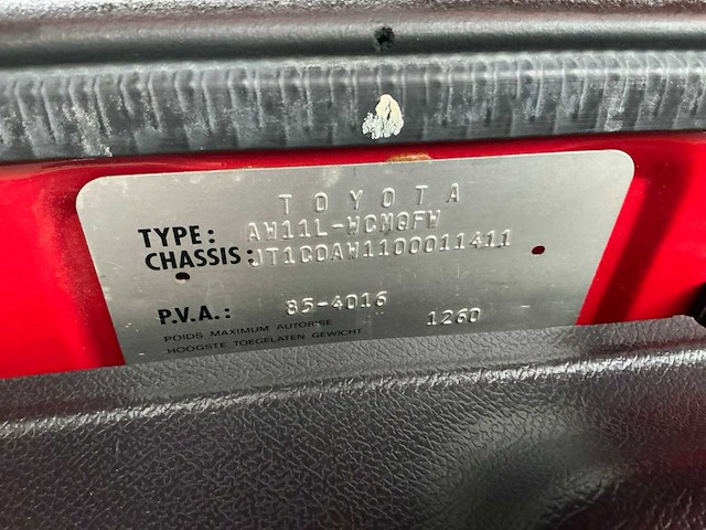 1986 toyota mr oldtimer - afbeelding 31 van  42