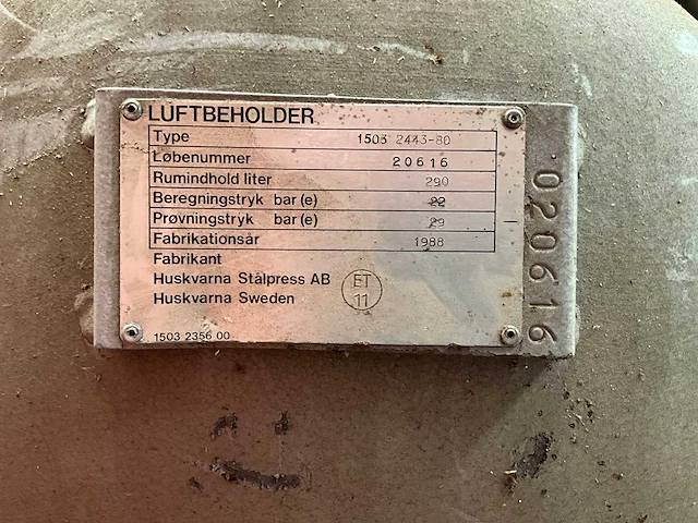 1988 atlas copco lt8 zuigercompressor - afbeelding 5 van  13