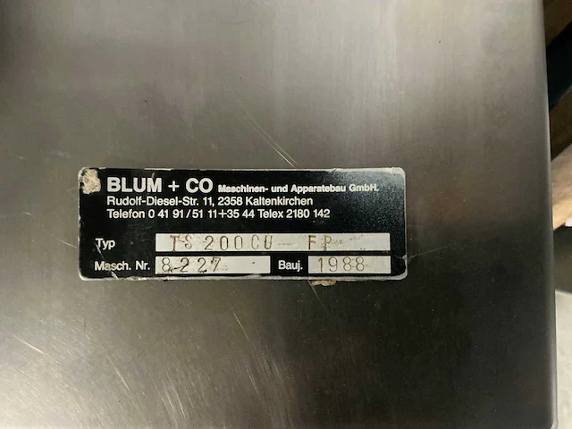 1988 blum ts 200 cu fp - afbeelding 5 van  5