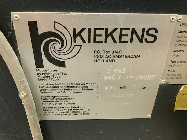 1988 kiekens c 652 industriële stofzuiger - afbeelding 7 van  7