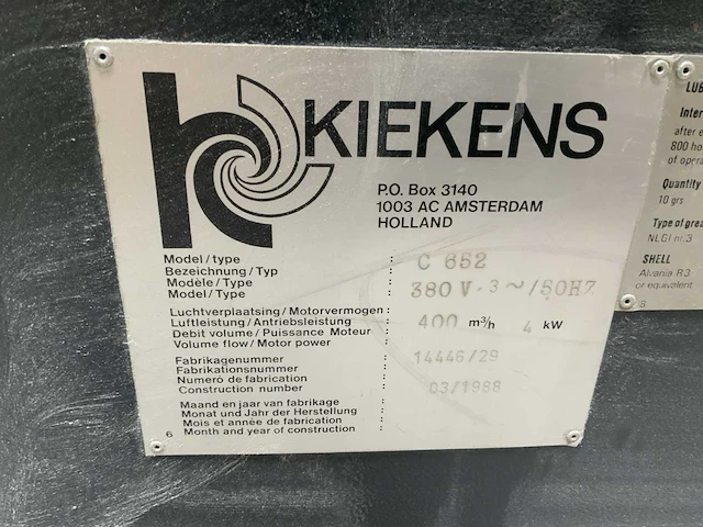 1988 kiekens c 652 industriële stofzuiger - afbeelding 7 van  7