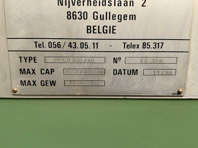 1988 lvd ppcd 300/40 kantbank - afbeelding 4 van  12