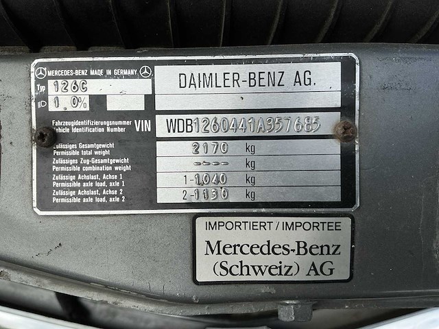 1988 mercedes 500sec v8 oldtimer - afbeelding 41 van  49