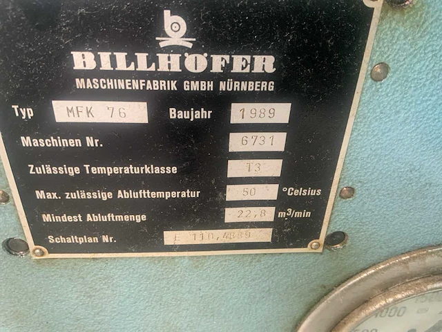 1989 billhöfer mfk 76 industriële lamineermachine - afbeelding 3 van  15