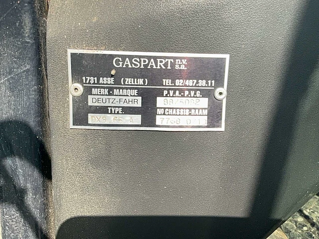 1989 deutz dx3.65a vierwielaangedreven landbouwtractor - afbeelding 16 van  41