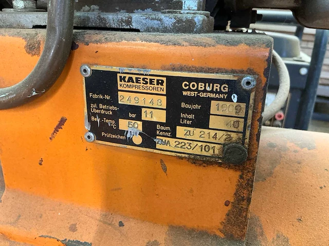 1989 kaeser luchtcompressor - afbeelding 8 van  8