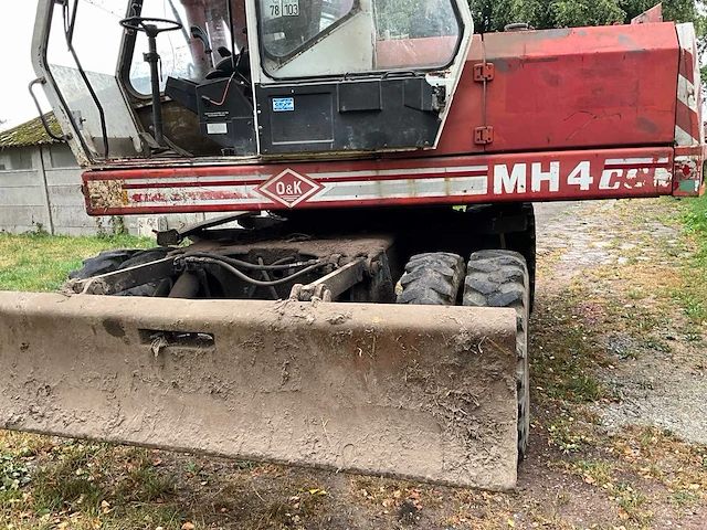1989 o&k mh4 banden graafmachine - afbeelding 2 van  24
