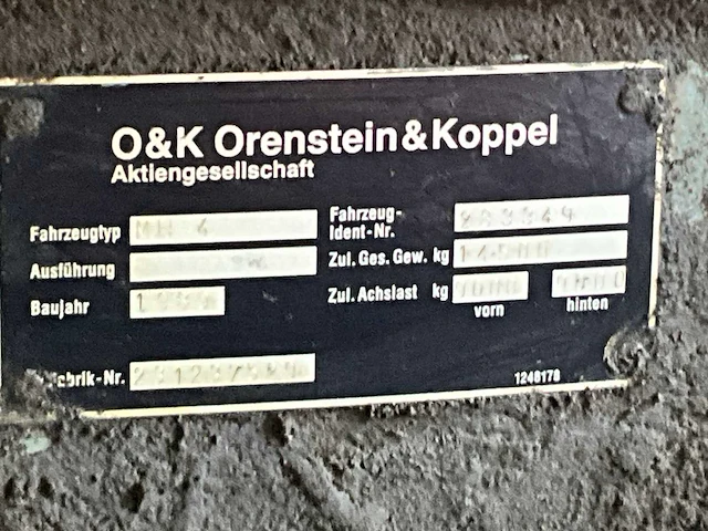 1989 o&k mh4 banden graafmachine - afbeelding 17 van  24