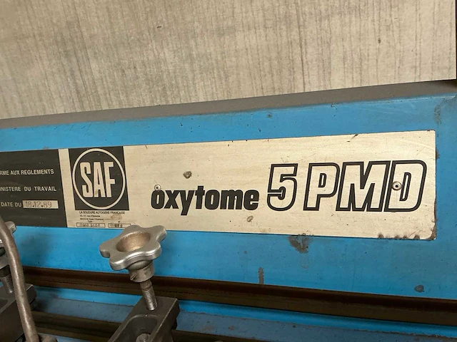 1989 saf oxytotome 5pmd plasmasnijmachine - afbeelding 10 van  11