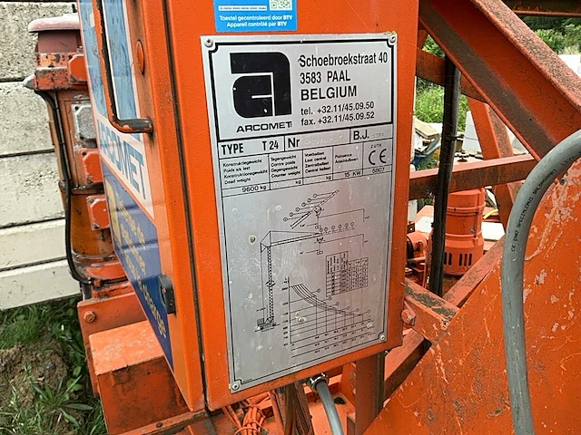 1990 arcomet t24 bouwkraan - afbeelding 5 van  25