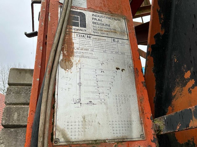 1990 arcomet t33a torenkraan - afbeelding 5 van  8