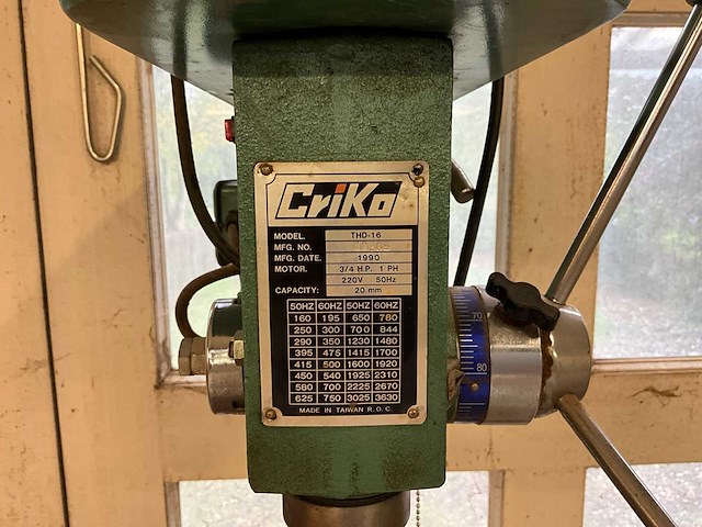 1990 criko thd-16 kolomboormachine - afbeelding 4 van  8