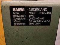 1990 harwi 625-u radiaalafkortzaagmachine - afbeelding 3 van  11