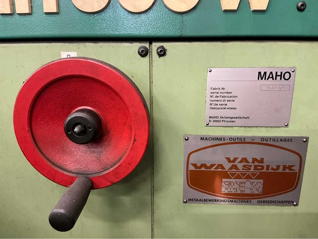 1990 maho mh 500w cnc freesmachine - afbeelding 9 van  10