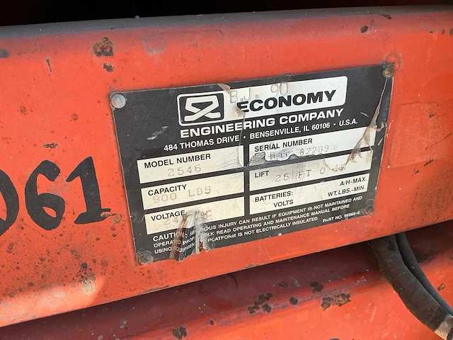 1990 snorkel economy wildcat 3000series hoogwerker - afbeelding 6 van  16