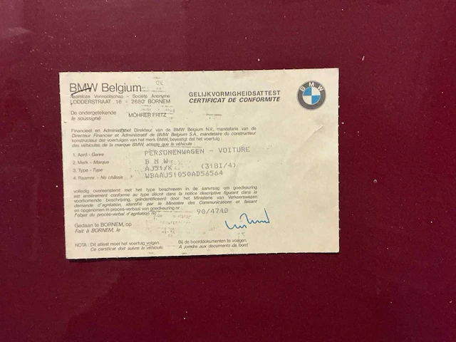 1991 bmw 318i oldtimer - afbeelding 39 van  49