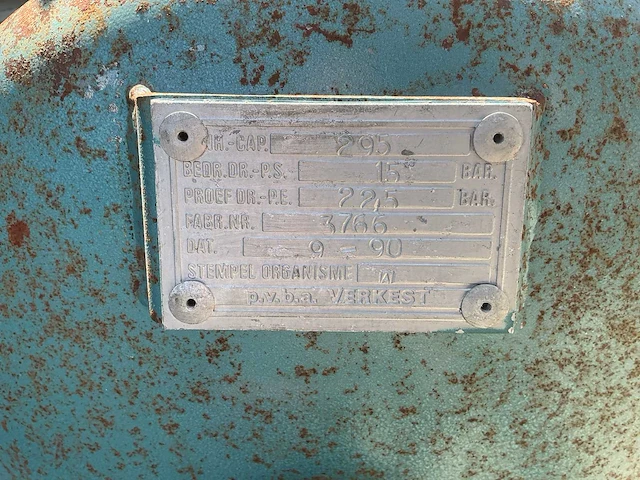 1991 de bruyne chk 650/295 hogedrukcompressor - afbeelding 6 van  9