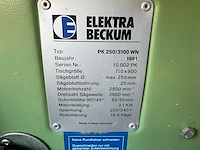 1991 elektra beckum pk250/3100 wn tafelcirkelzaagmachine - afbeelding 3 van  5