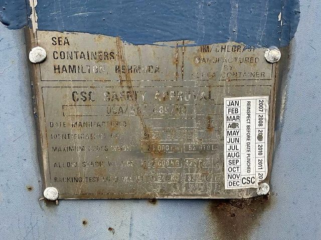 1991 hamilton bermuda zeecontainer ingericht als werfkeet - afbeelding 11 van  14