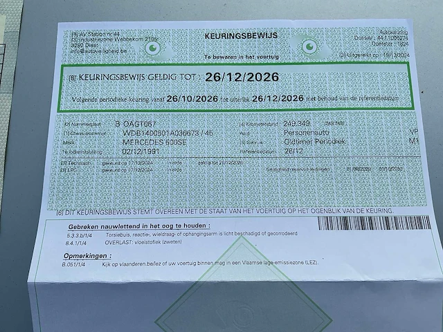 1991 mercedes-benz 500se w140 personenauto - afbeelding 29 van  38