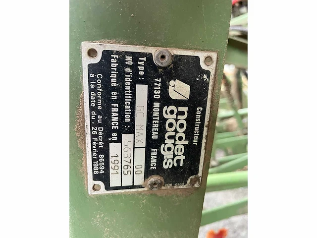 1991 nodet gc max zaaimachine - afbeelding 8 van  8