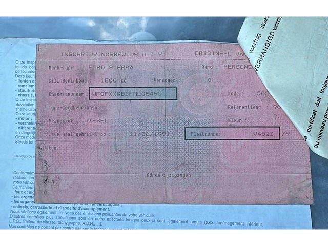 1992 ford sierra 1.8d - afbeelding 16 van  27