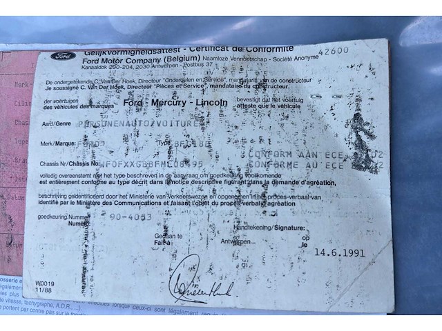 1992 ford sierra 1.8d - afbeelding 18 van  27