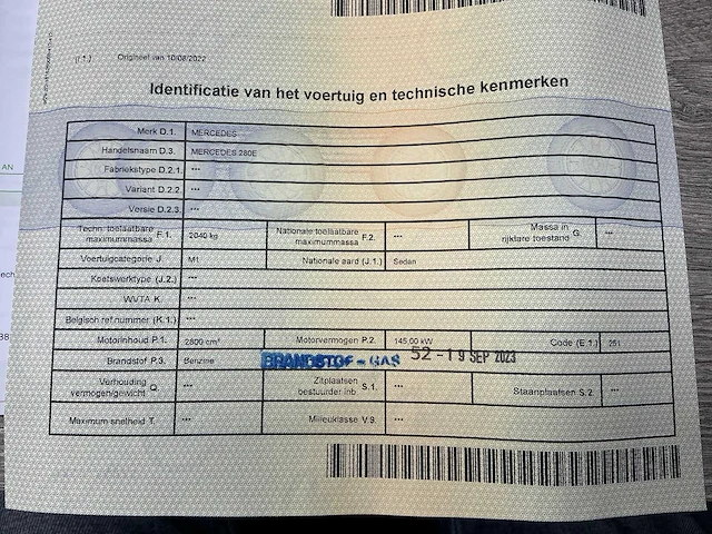 1992 mercedes-benz 280e personenauto - afbeelding 41 van  44