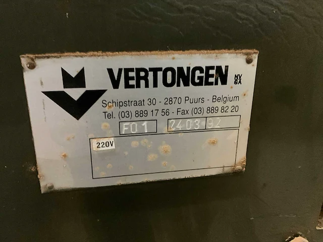 1992 vertongen f01 verticale freesmachine raamprofiel - afbeelding 4 van  12