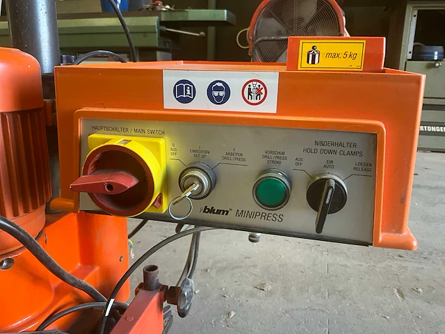 1993 blum minipress msp m51n1000 mini pers - afbeelding 7 van  9