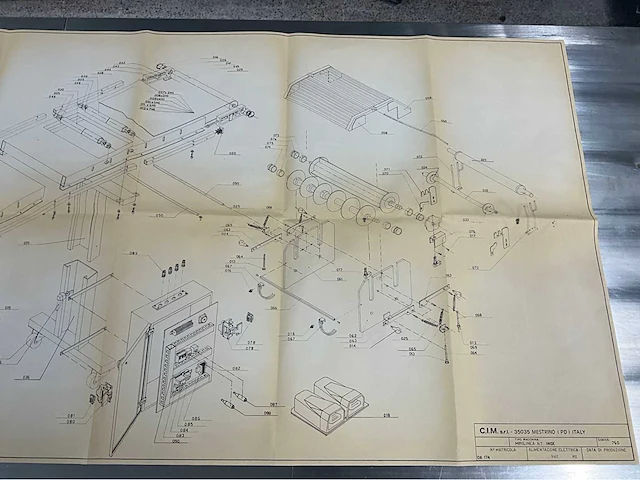 1993 cim minilinea nt inox roestvrijstalen snijtafel - afbeelding 22 van  29