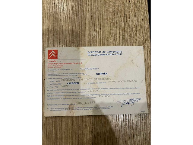 1993 citroën c15 voorouders - afbeelding 8 van  16
