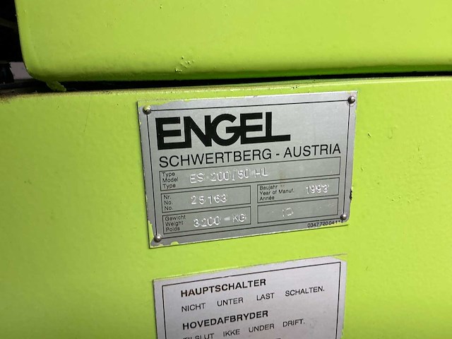 1993 engel es 200/50hl spuitgietmachine - afbeelding 4 van  16