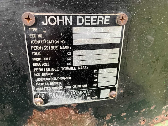 1993 john deere 7800as - afbeelding 17 van  48